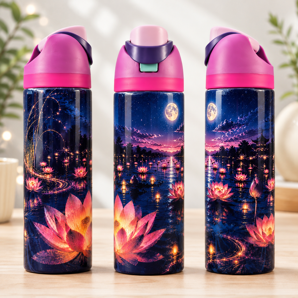 IMPARFAIT Bouteille Isotherme Lotus Enchanté