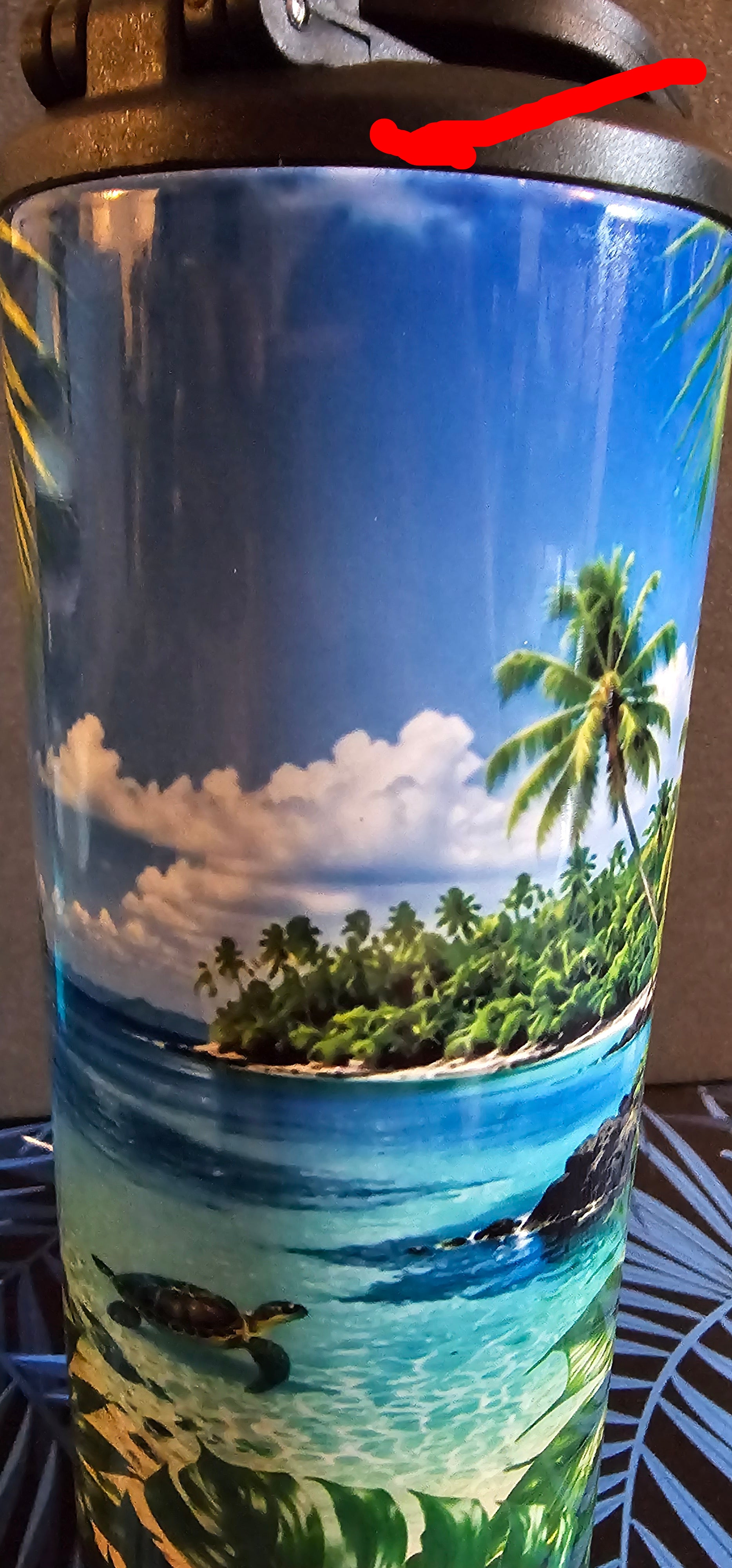 IMPARFAIT Tasse Isotherme La Tortue en Vacances