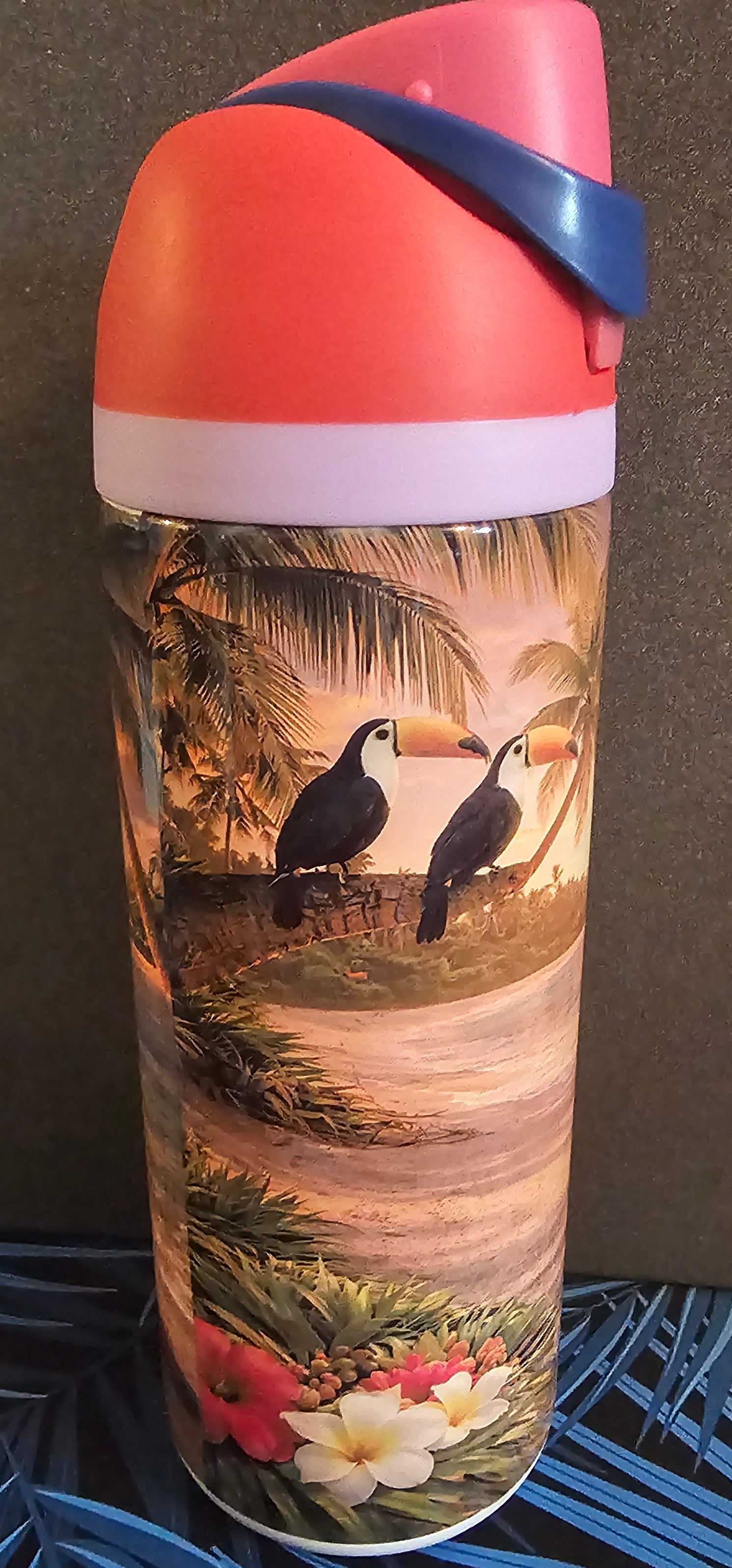 IMPARTFAIT - Produit test - Bouteille Isotherme Plage Tropicale