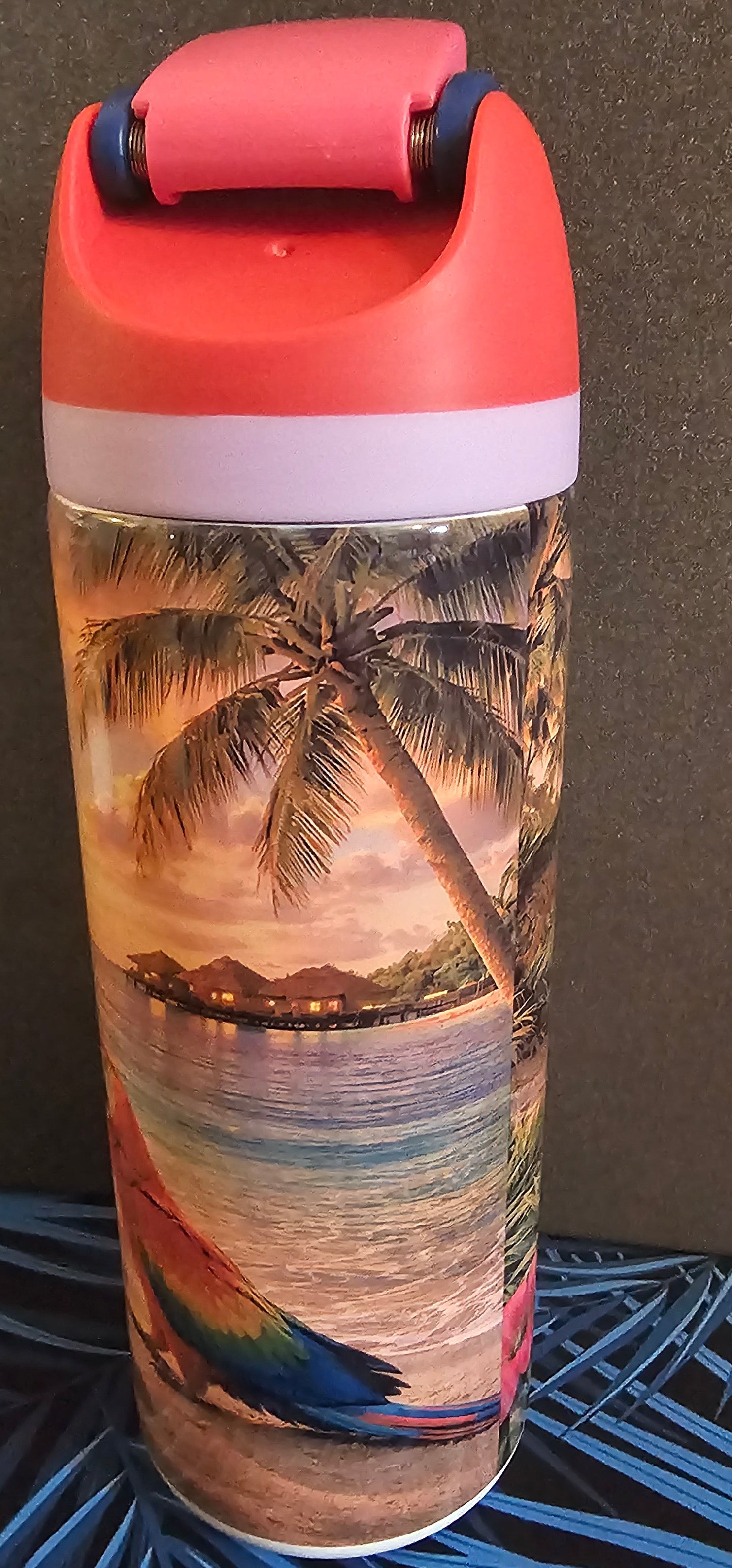 IMPARTFAIT - Produit test - Bouteille Isotherme Plage Tropicale