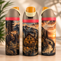 Bouteille Isotherme Escapade Sauvage – Nature & Plein Air | Les Créations Mystika