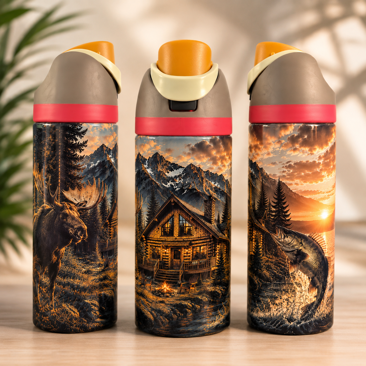 Bouteille Isotherme Escapade Sauvage – Nature & Plein Air | Les Créations Mystika