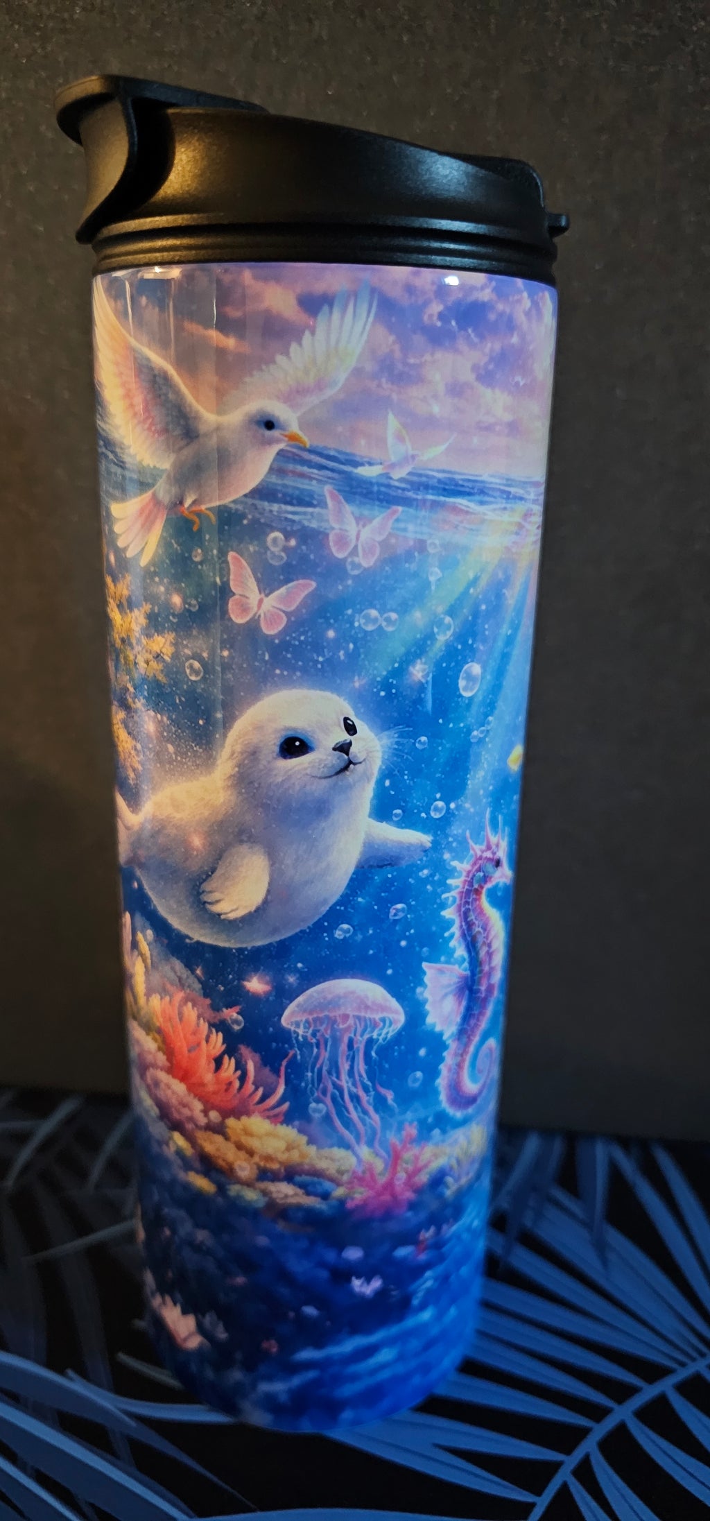 IMPARFAIT Tasse Isotherme Le Monde Marin Enchanté