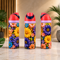 IMPARFAIT Bouteille Isotherme Jardin Coloré – Floral & Vibrant | Les Créations Mystika