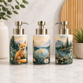 Pompe à Savon Décorative – Forêt & Animaux | Les Créations Mystika