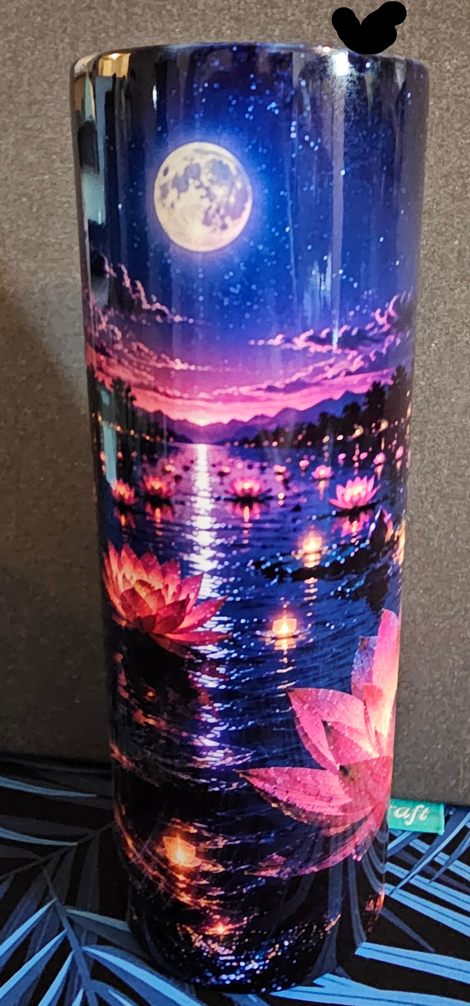 IMPARFAIT Tasse Isotherme Les Fleurs Enchantées roses et mauves