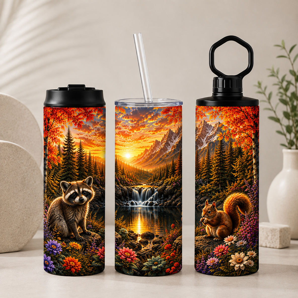 Tasse Isotherme Nature Sauvage – 20 oz | Les Créations Mystika